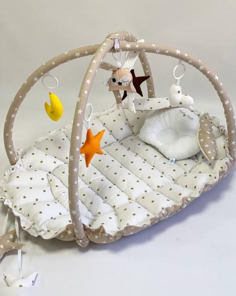 Babynest 2 in 1 MyKids 0720 Dots&Stars Beige